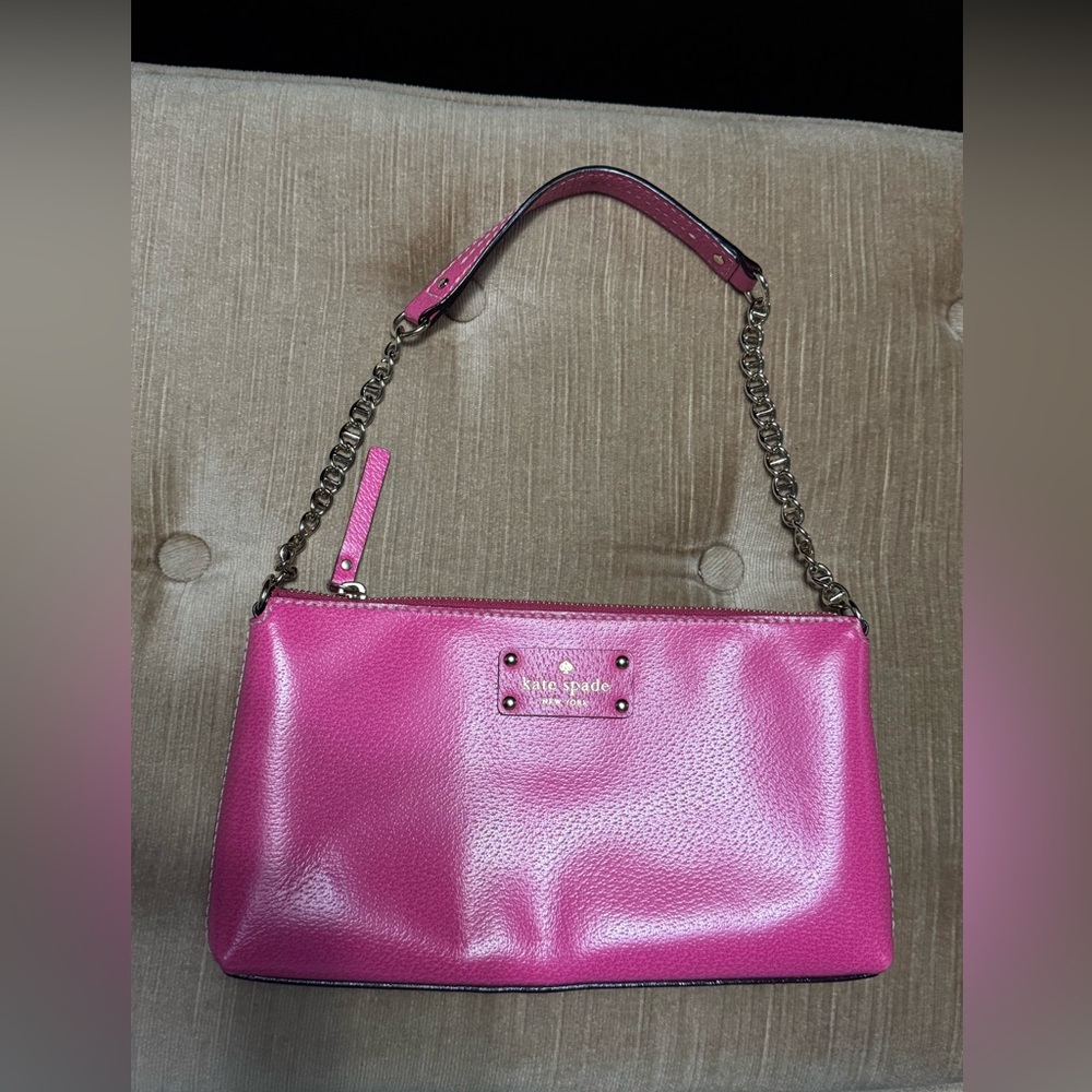 Kate Spade Fuchsia Leather Shoulder Bag